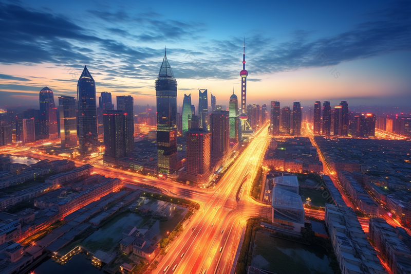 城市夜景夜幕下的车流,高清,摄影图,摄影图片,图片大全,摄影图免费下载